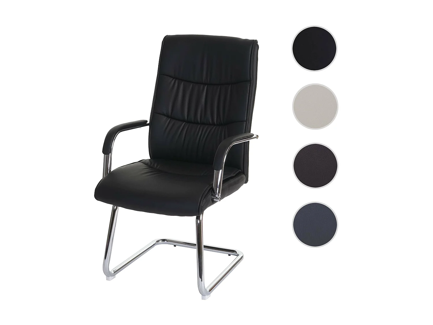 Sillón de conferencia MCW-A49,  negro