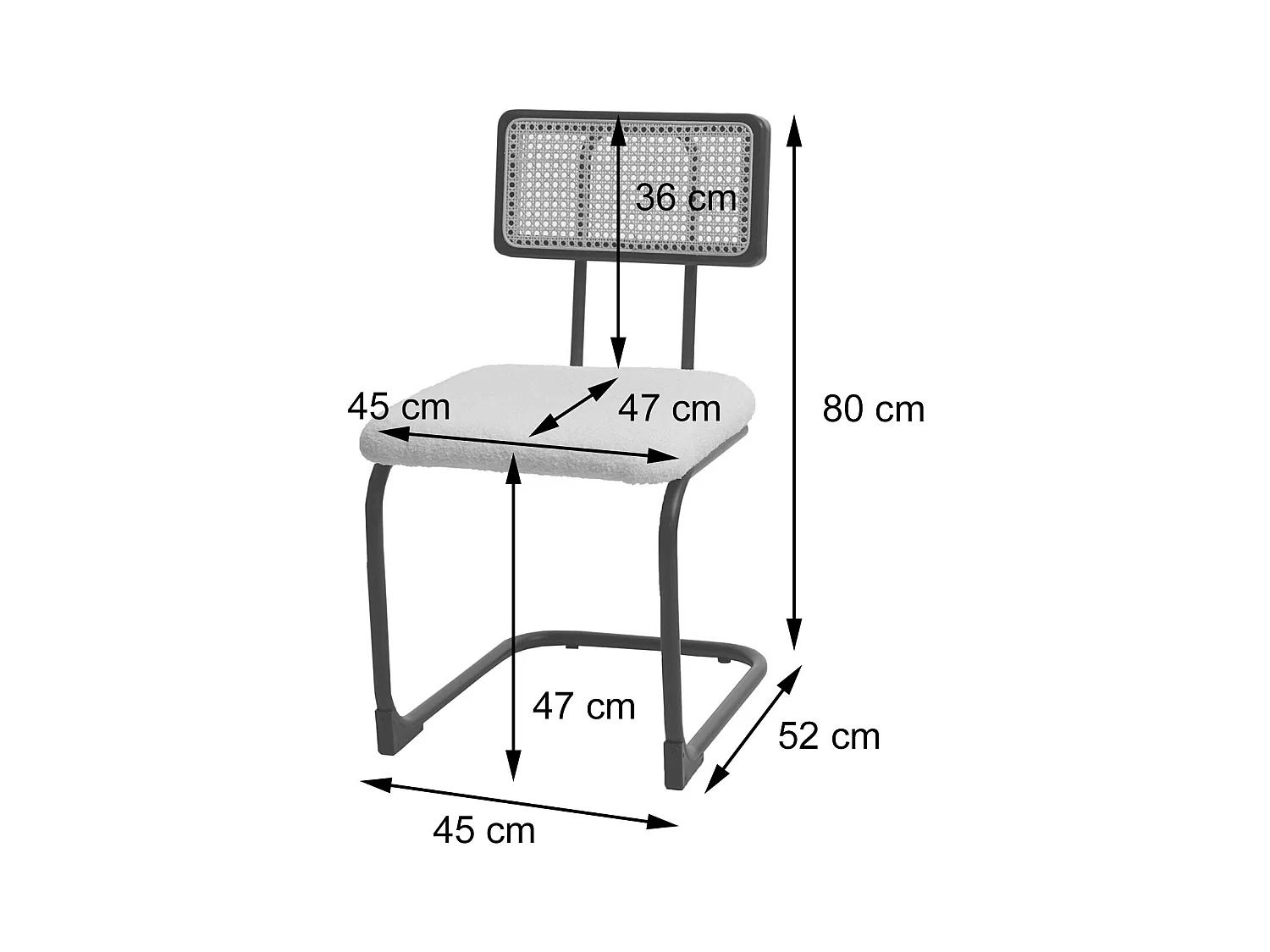 Chaise à piétement luge MCW-K88 (lot de 2),  tissu/textile rose