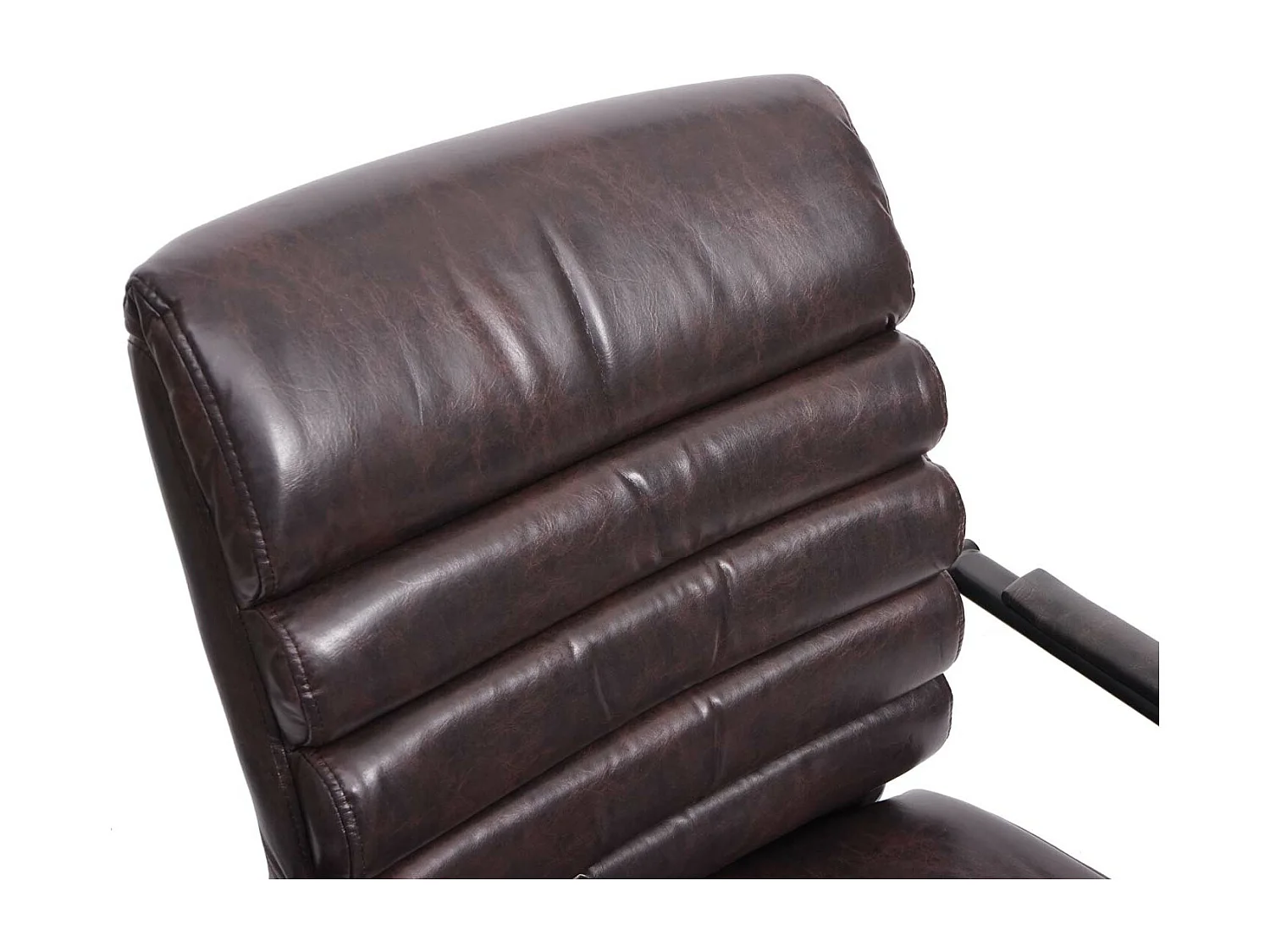 Conferentiestoel MCW-H31 (set van 6),  kunstleer bruin