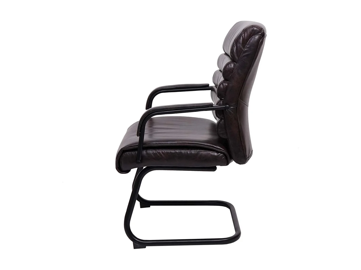 Conferentiestoel MCW-H31 (set van 6),  kunstleer bruin