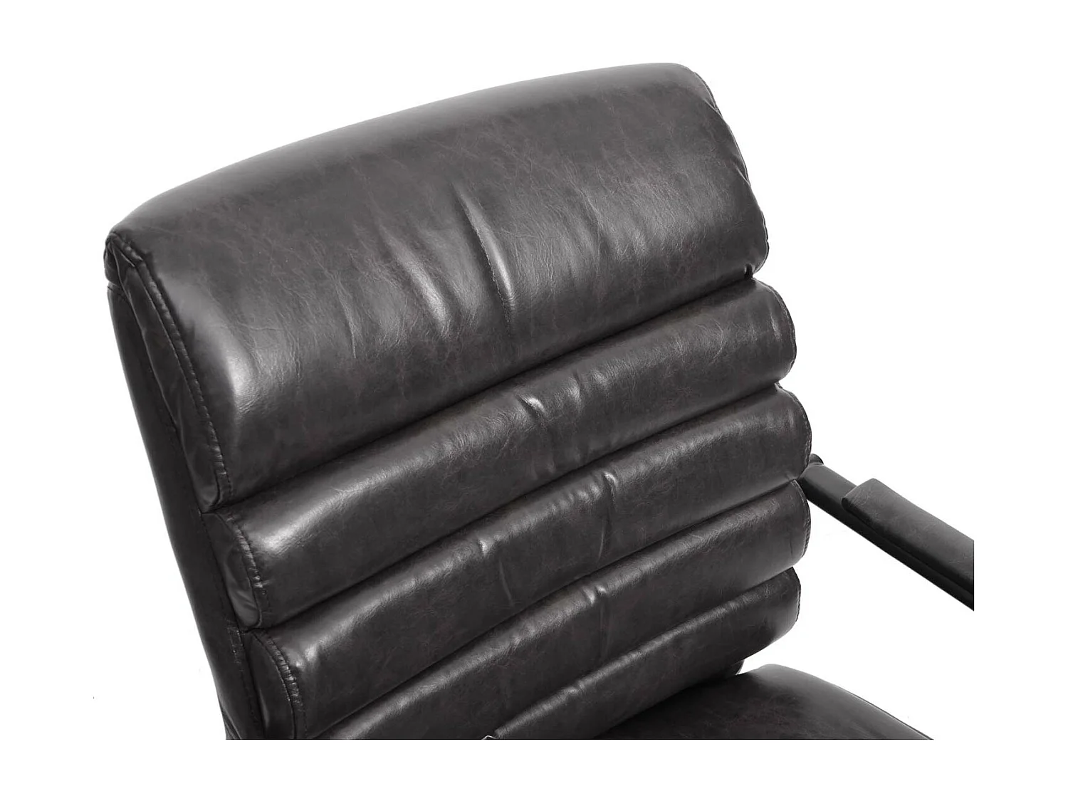 Konferenzstuhl MCW-H31, Kunstleder schwarz