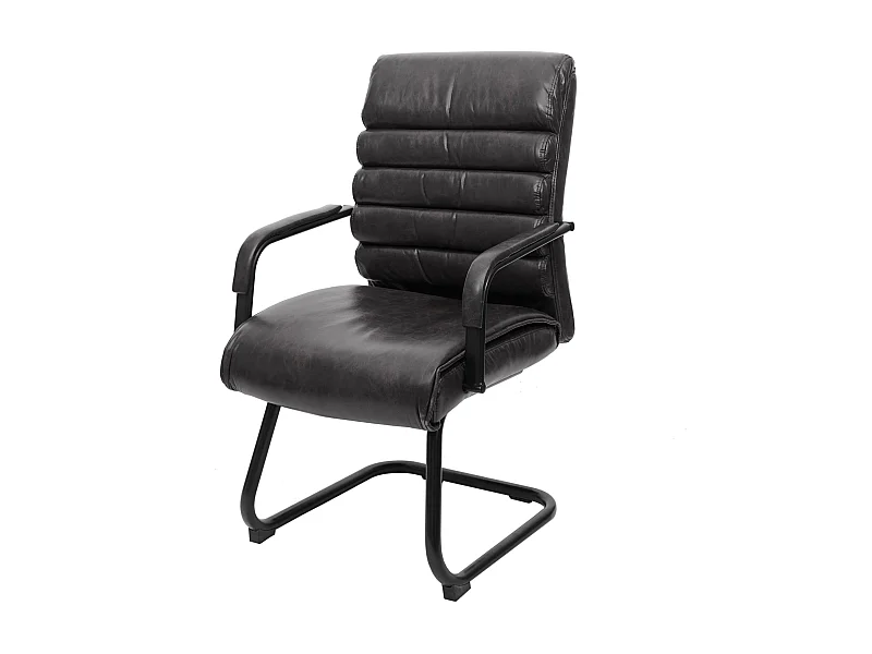 Konferenzstuhl MCW-H31, Kunstleder schwarz