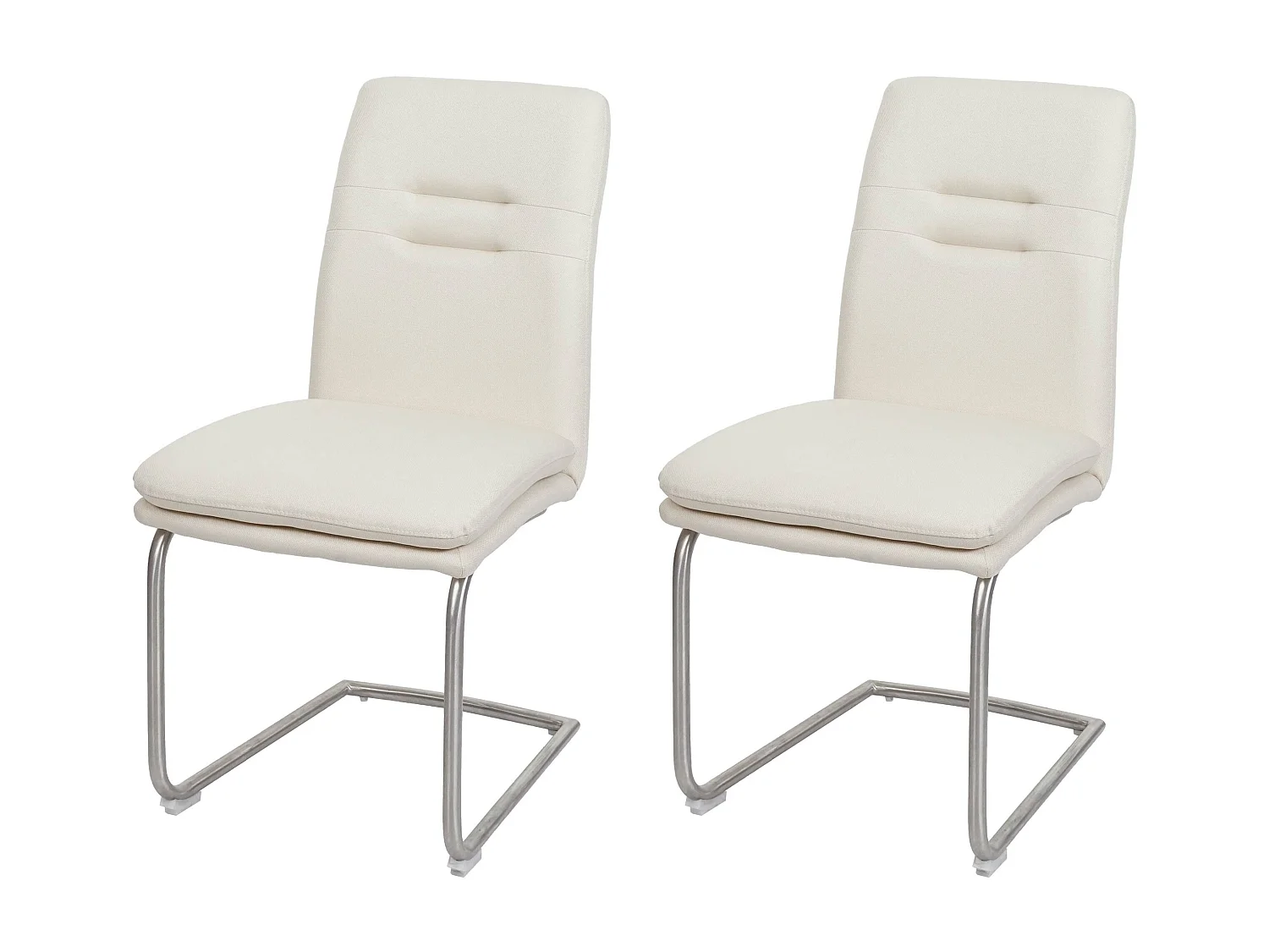 Chaise de salle à manger MCW-H70 (lot de 2),  crème-beige