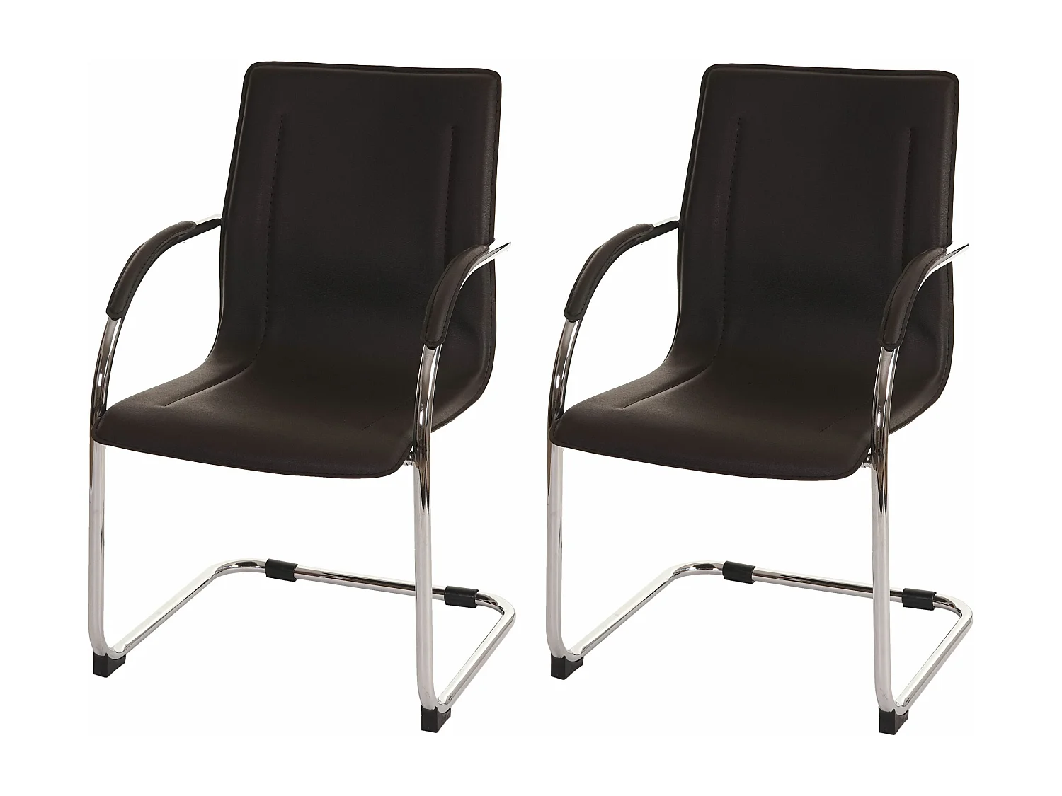 Conferentiestoel Perm (set van 2),  bruin