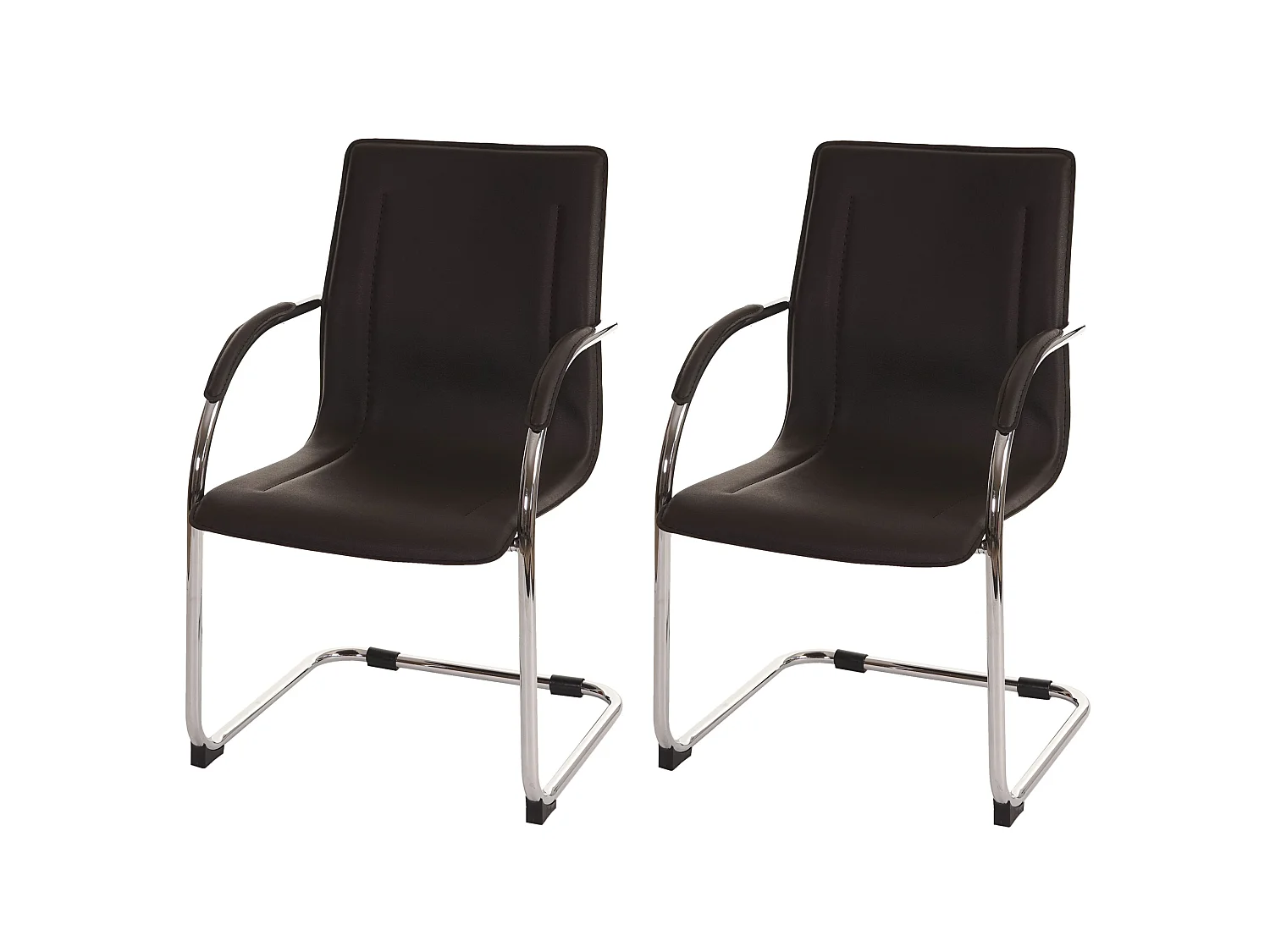 Conferentiestoel Perm (set van 2),  bruin