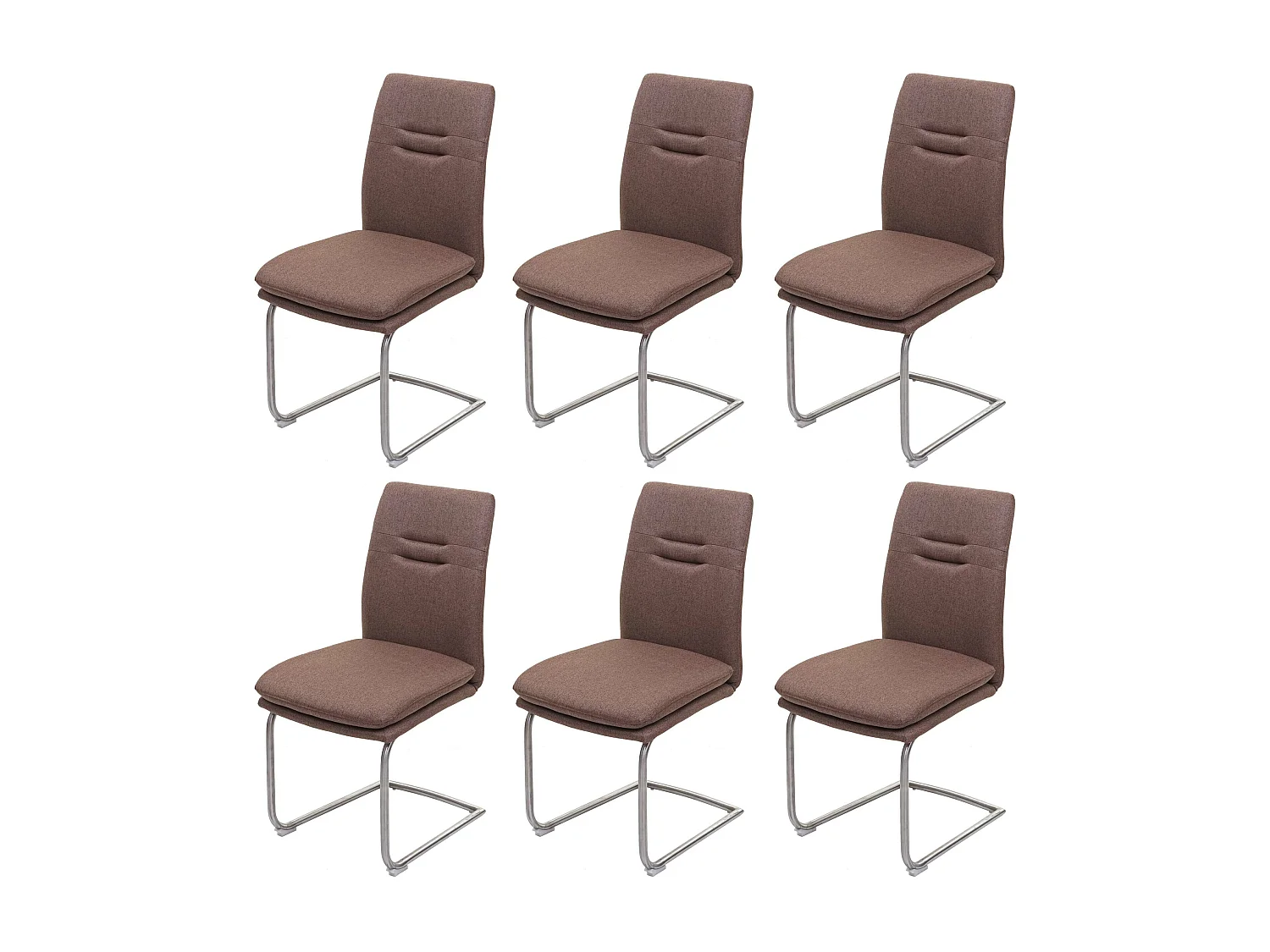 Eetkamerstoel MCW-H70 (set van 6),  bruin