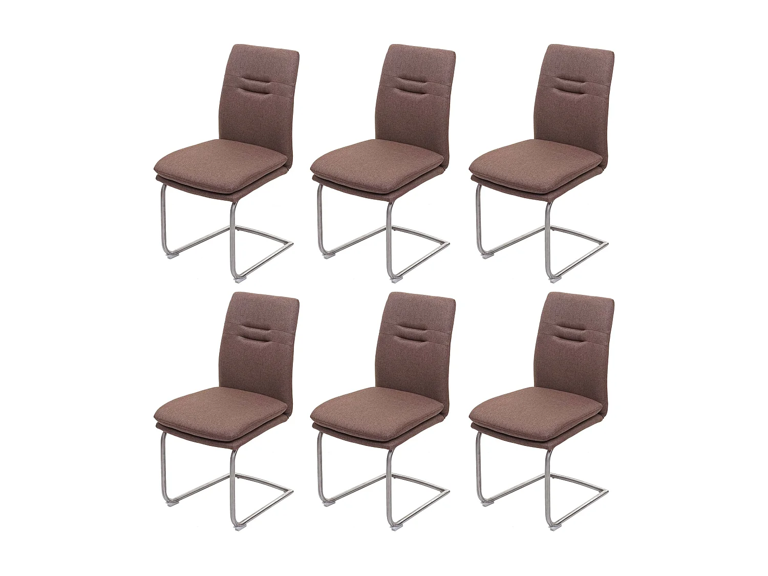 Eetkamerstoel MCW-H70 (set van 6),  bruin