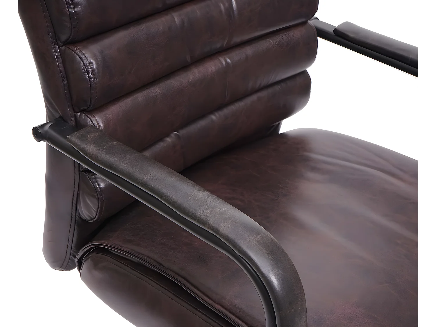 Conferentiestoel MCW-H31,  kunstleer bruin