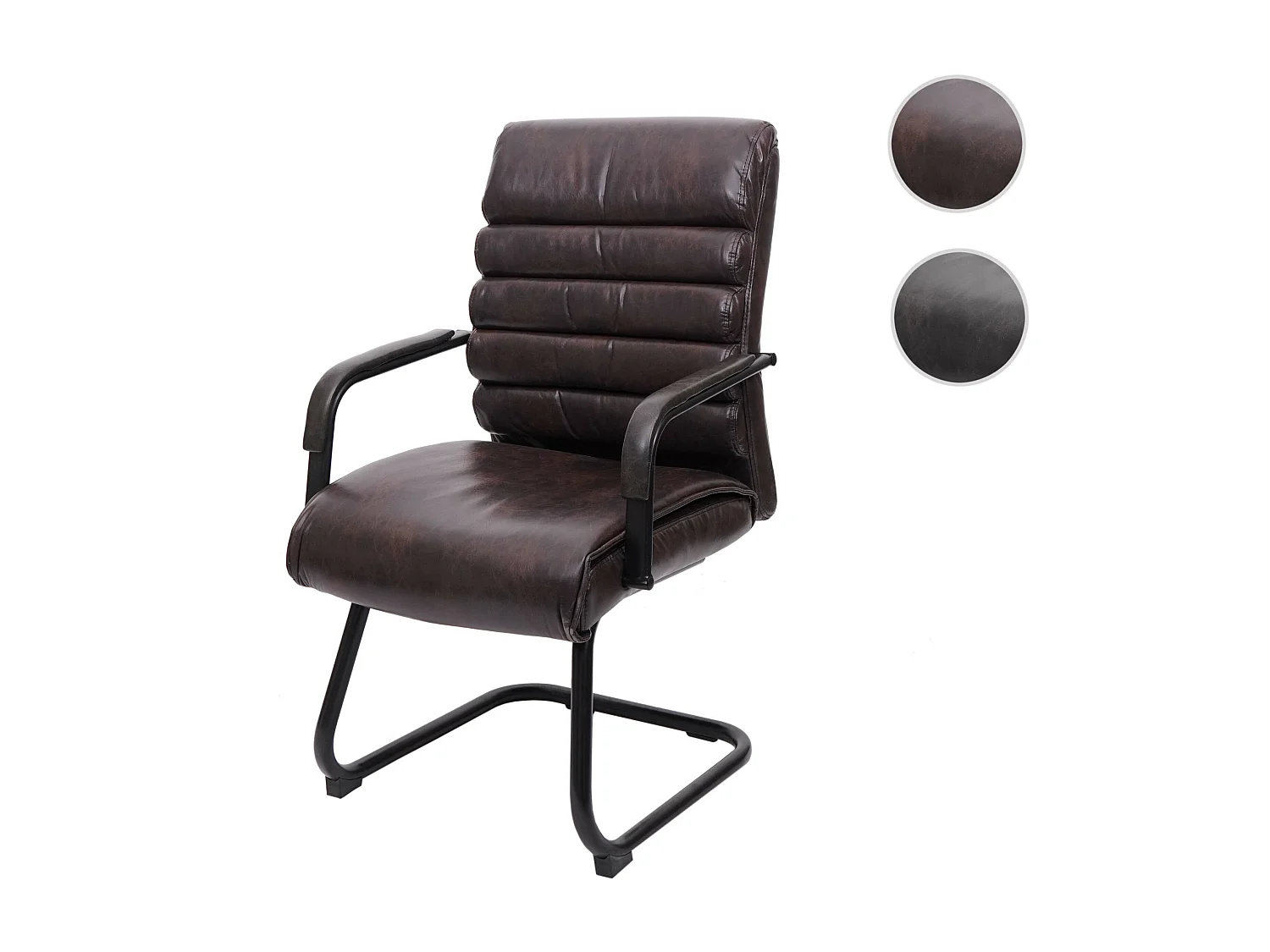 Conferentiestoel MCW-H31,  kunstleer bruin