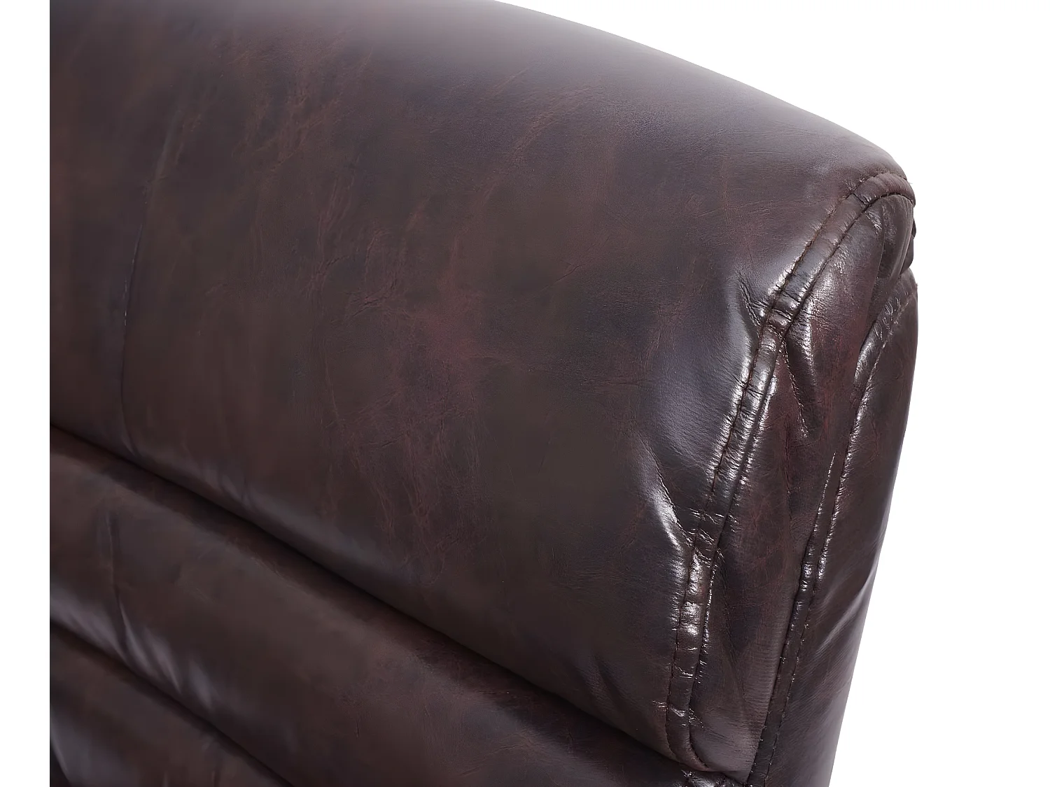 Konferenzstuhl MCW-H31, Kunstleder braun