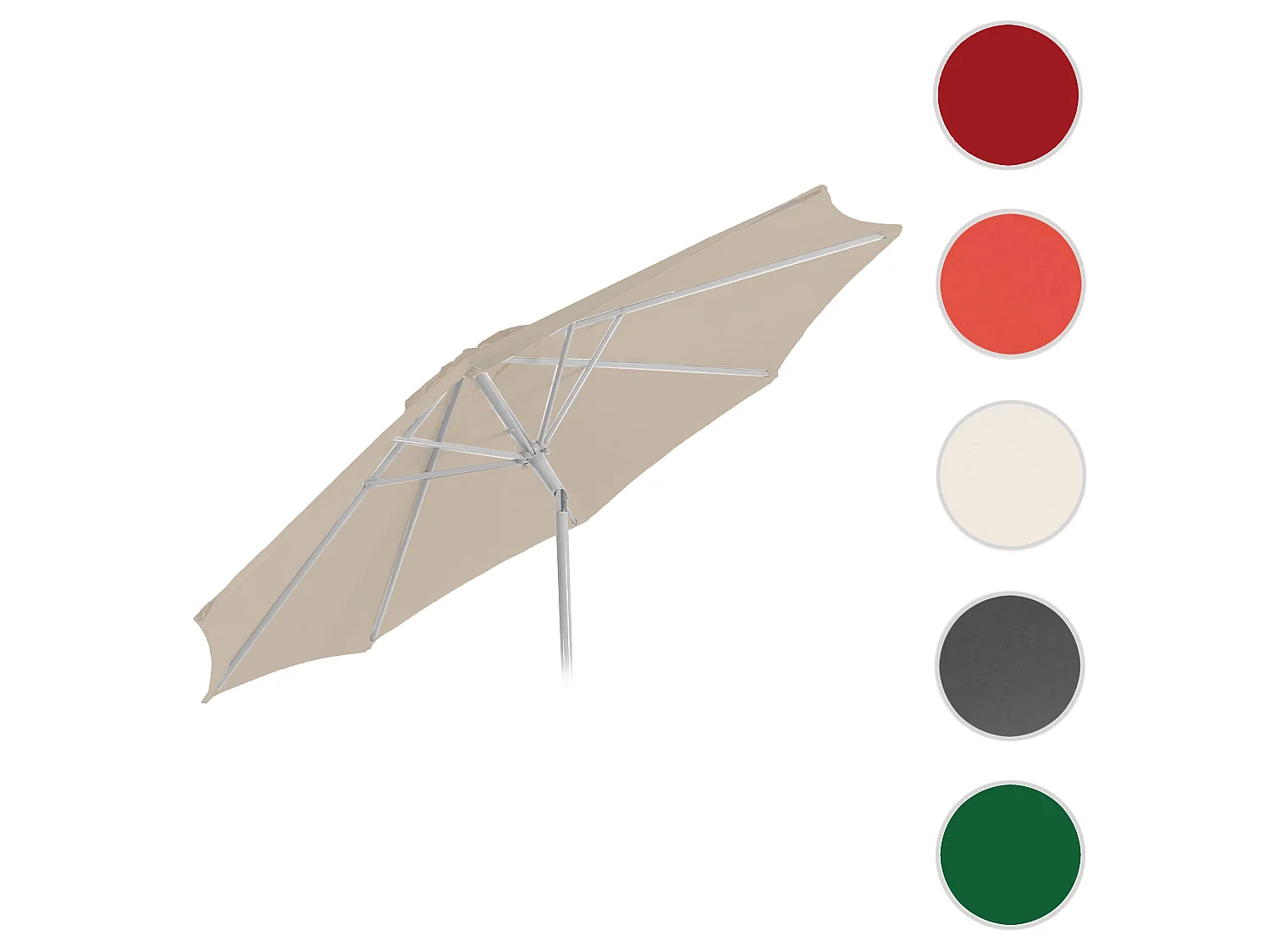 Wymienny pokrowiec na parasol Asti II,  kremowy