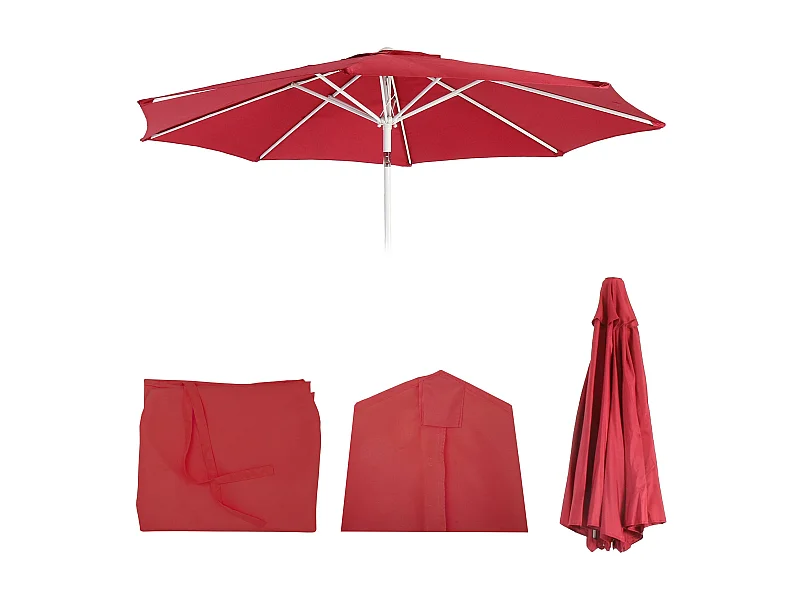 Toile de rechange pour parasol Asti I,  rouge
