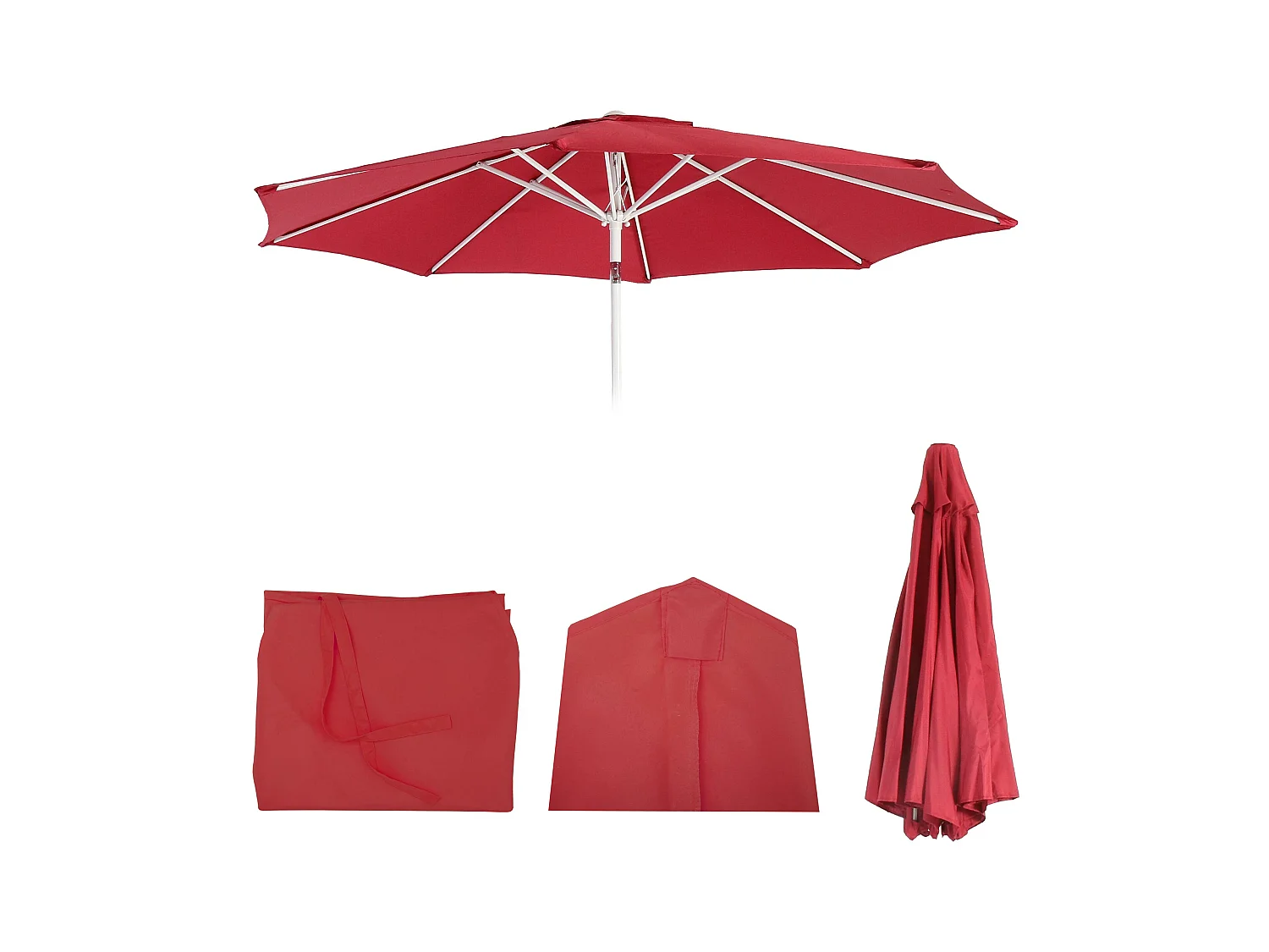 Toile de rechange pour parasol Asti I,  rouge
