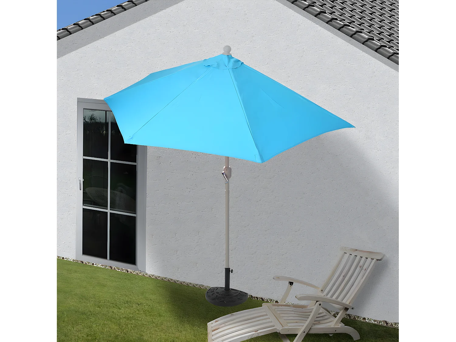 Hoes voor halfronde Lorca parasol,  turquoise