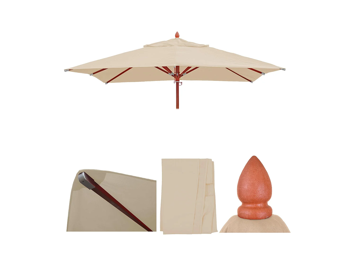 Ersatz-Bezug für Schirm MCW-C57 II, Creme