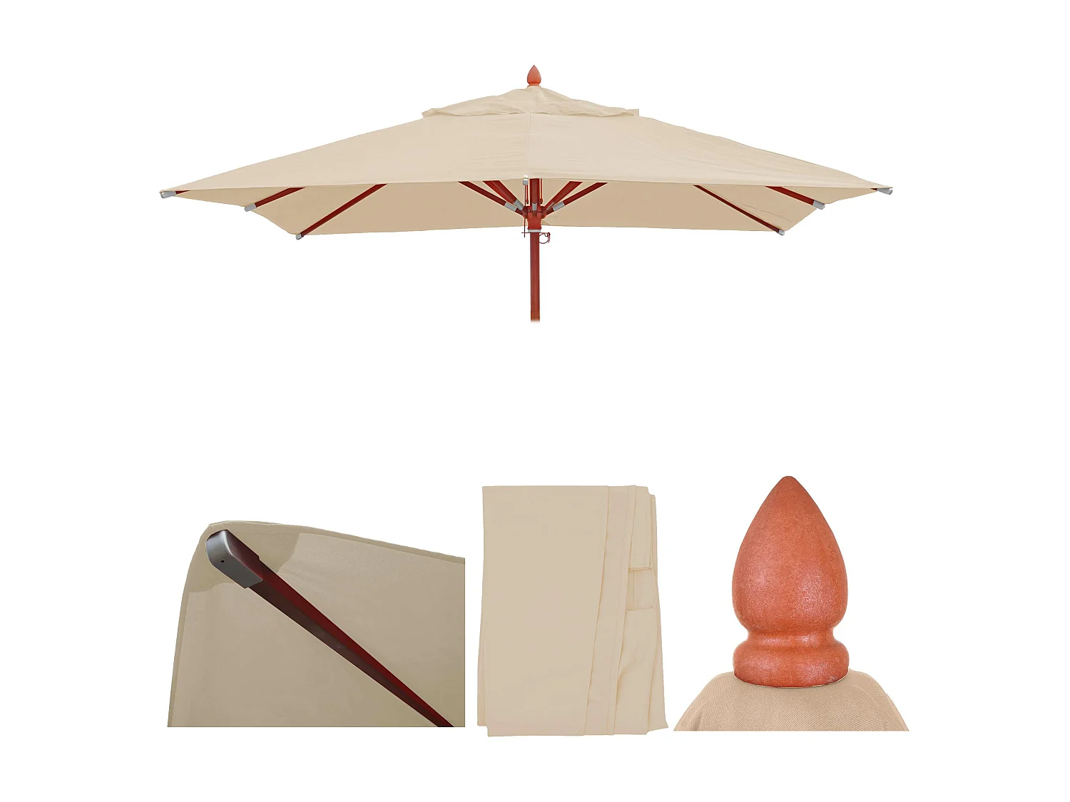 Funda de recambio para paraguas MCW-C57 I,  crema