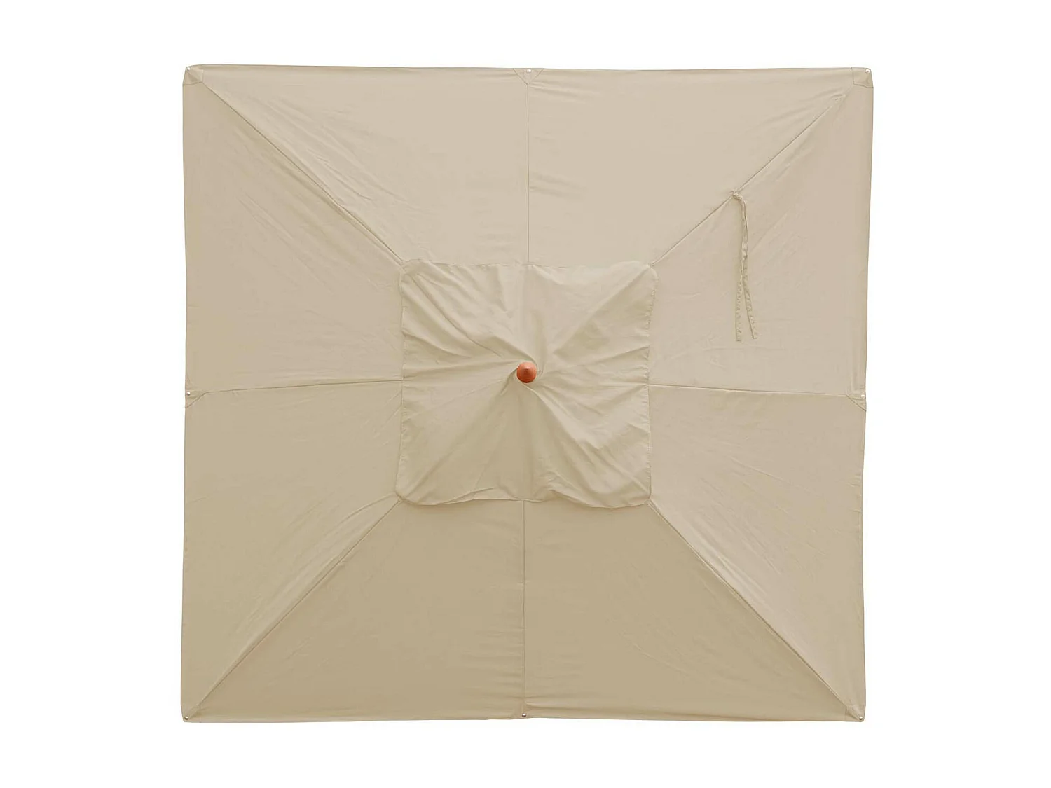 Telo copertura ricambio per ombrelloni quadrati MCW-C57 tessuto 240g/m² 3x3m avorio