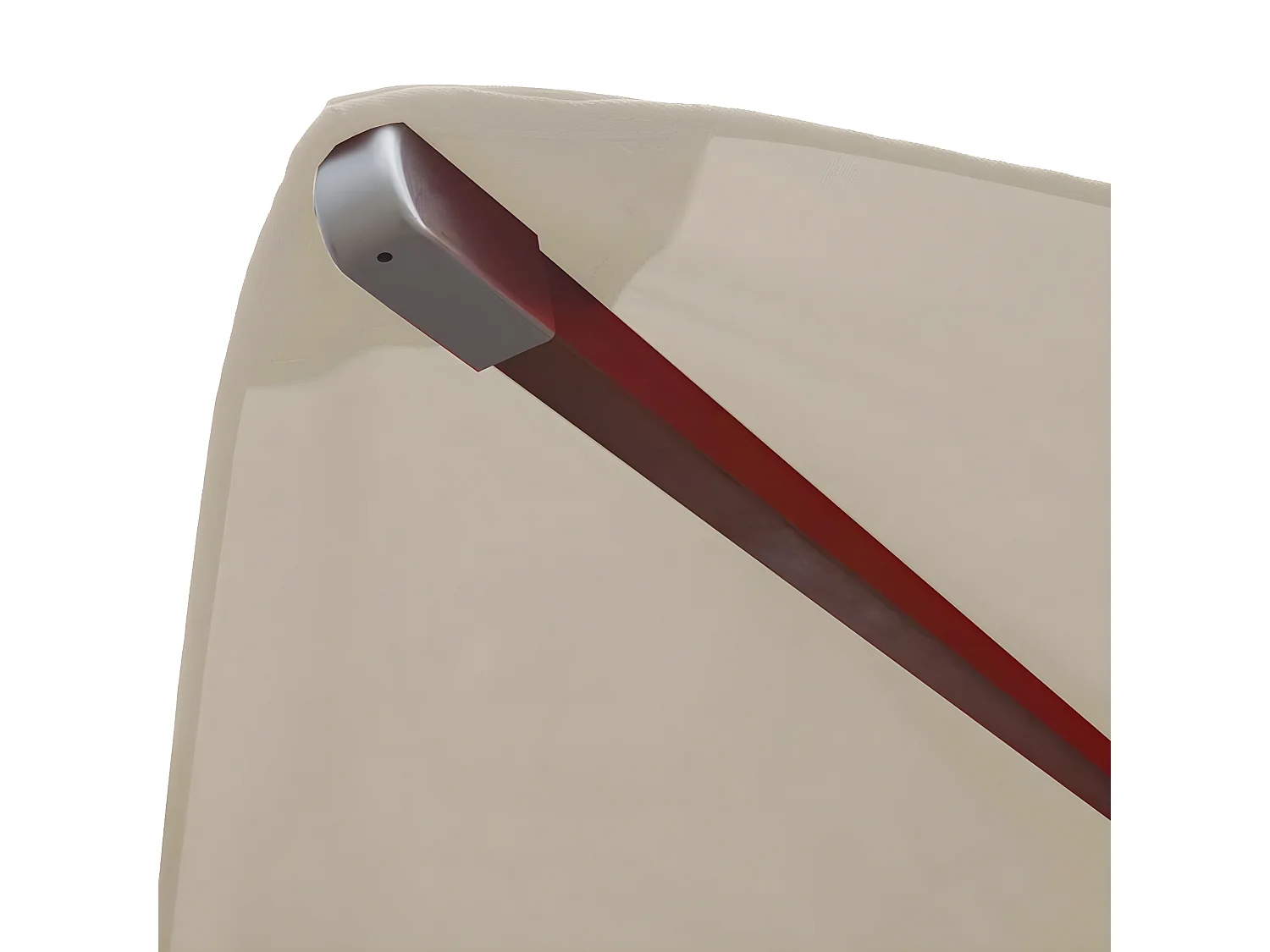 Telo copertura ricambio per ombrelloni quadrati MCW-C57 tessuto 240g/m² 3x3m avorio