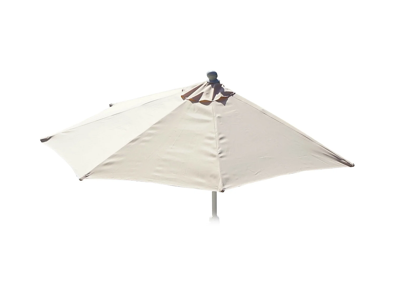 Toile de rechange Parasol semi-circulaire Lorca,  crème