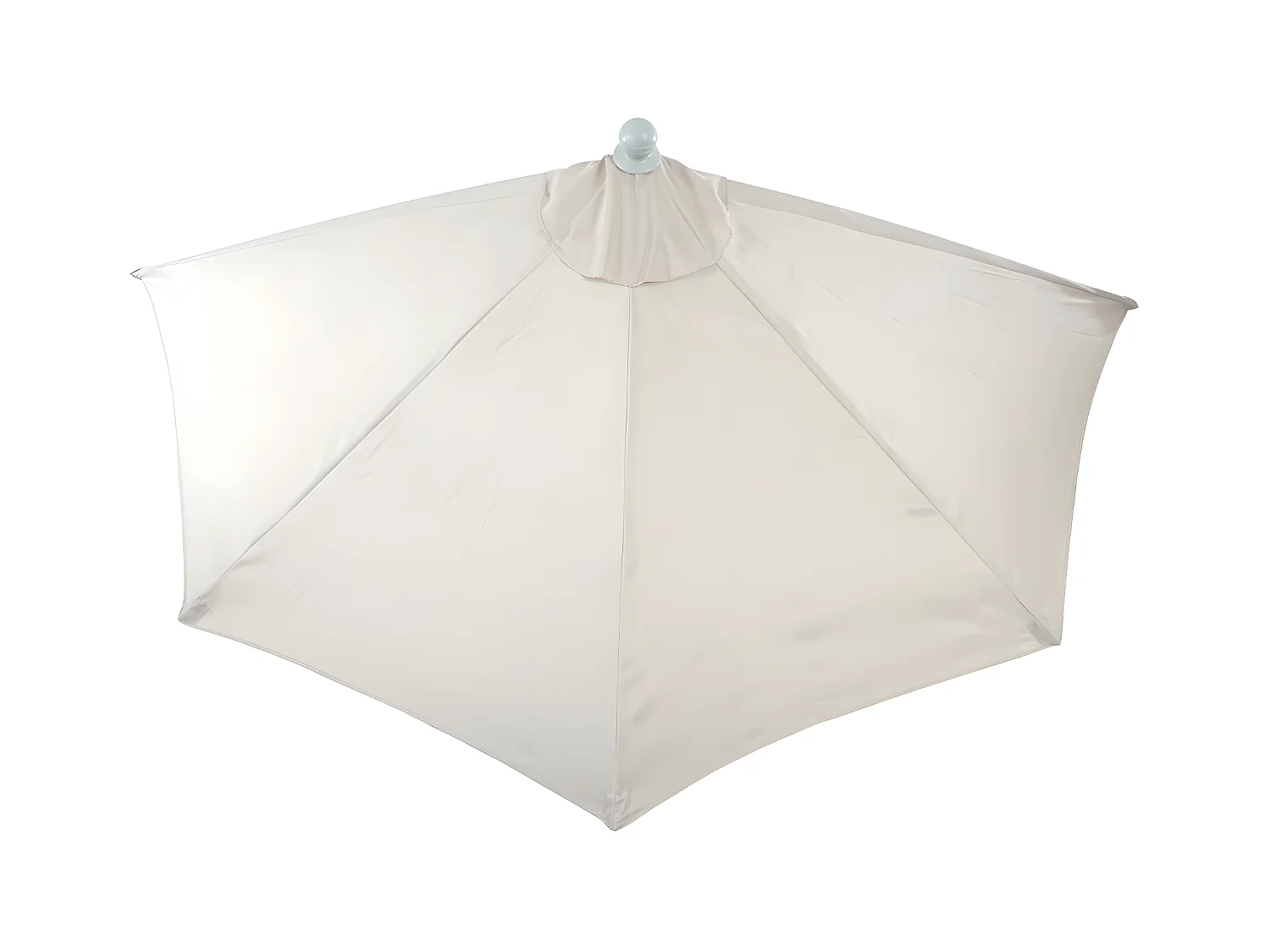 Toile de rechange Parasol semi-circulaire Lorca,  crème