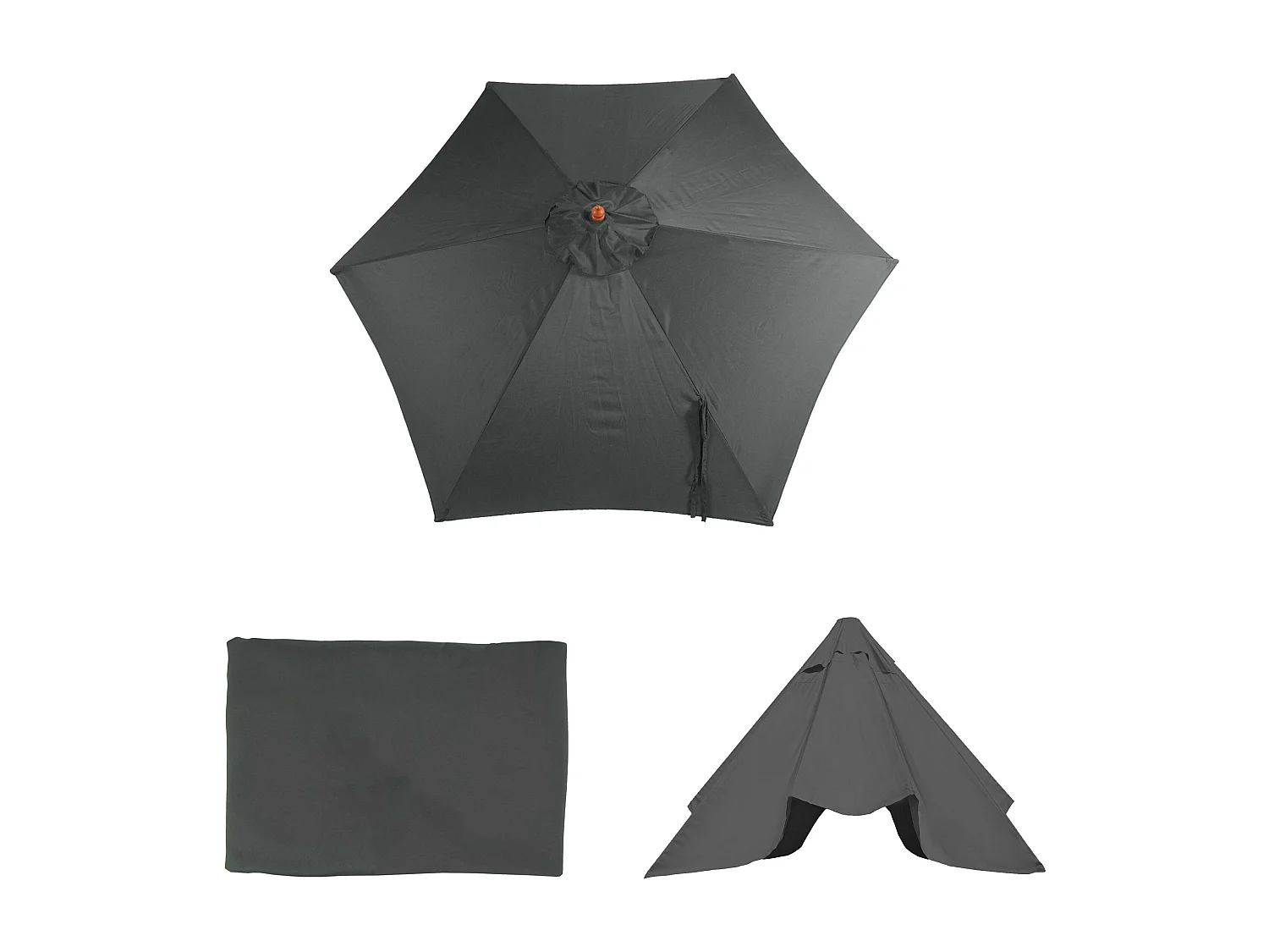 Vervangende hoes voor Lisbon III parasol,  antraciet