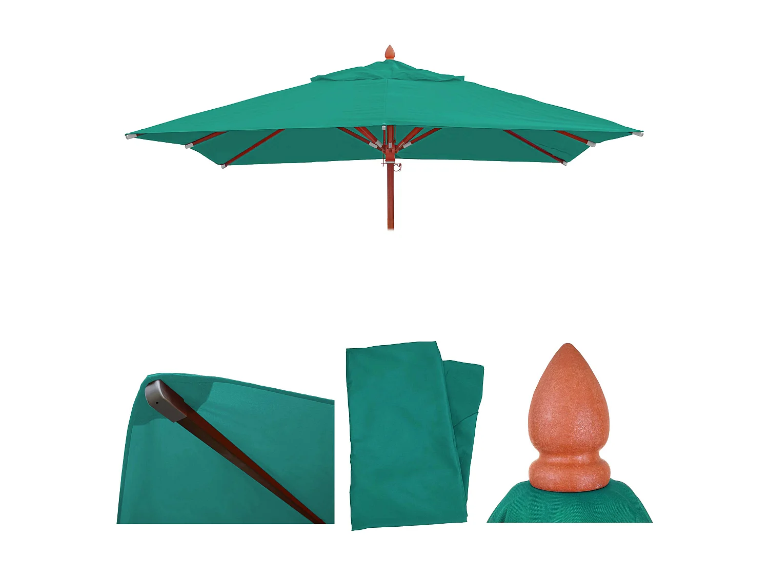 Vervangende hoes voor paraplu MCW-C57 I,  blauwgroen