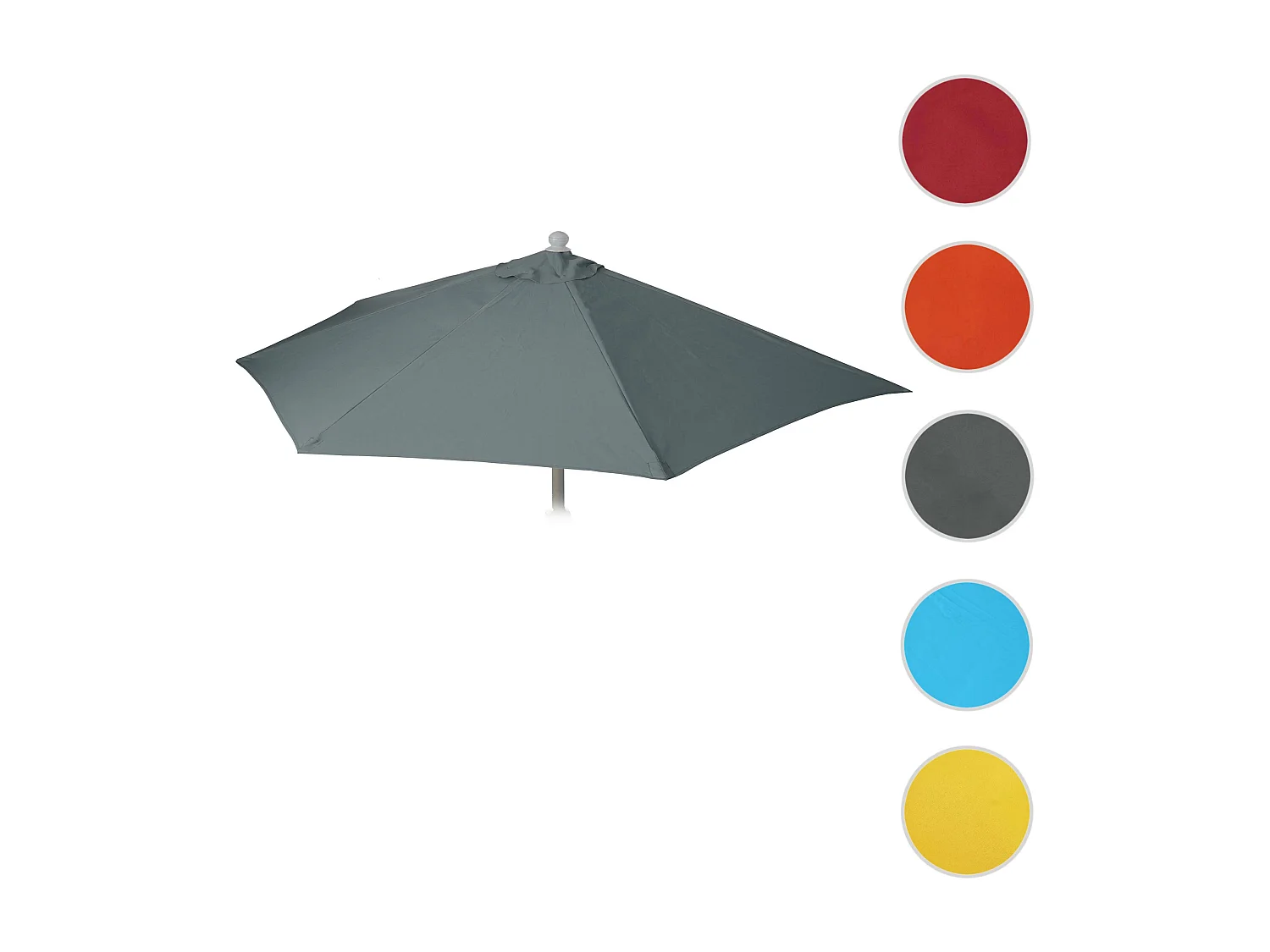 Hoes voor halfronde Lorca parasol,  antraciet