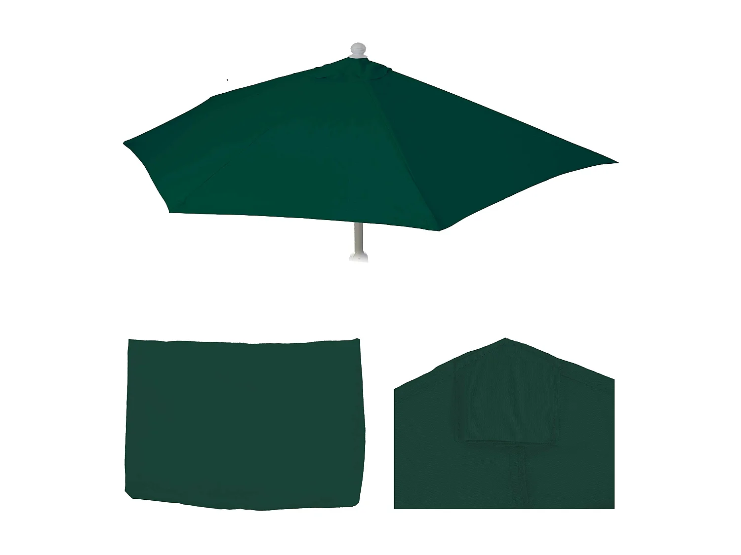 Hoes voor halfronde Lorca parasol,  groen