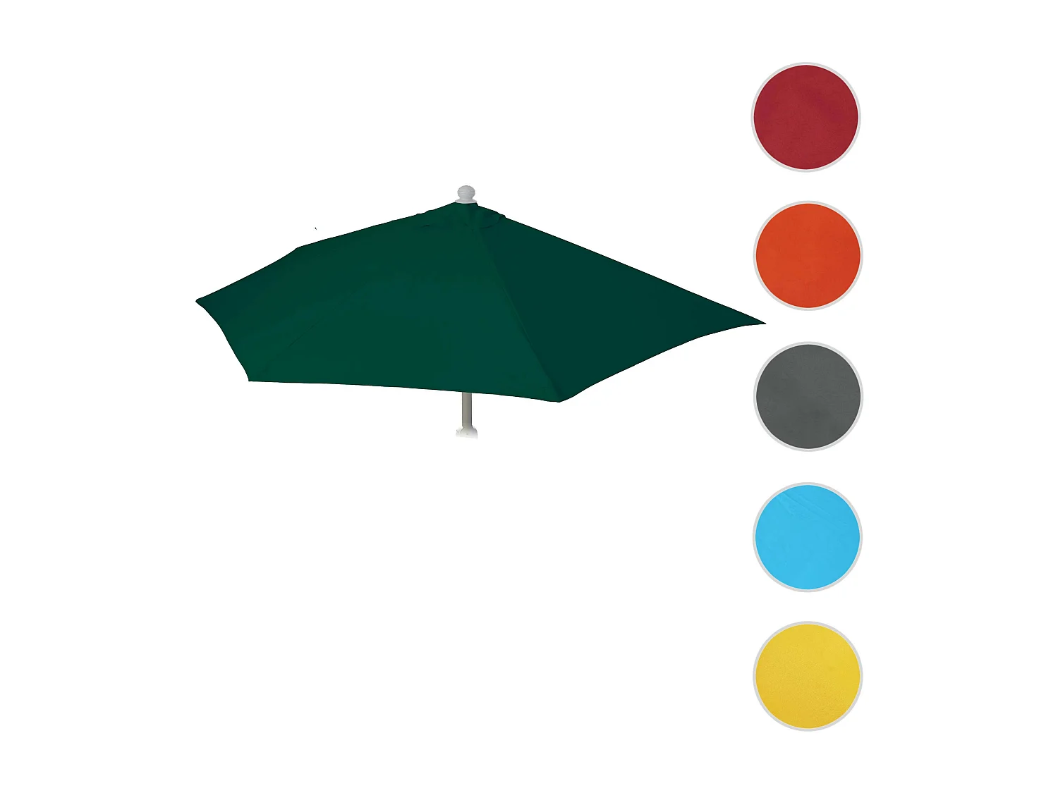 Pokrowiec na półokrągły parasol Lorca,  zielony