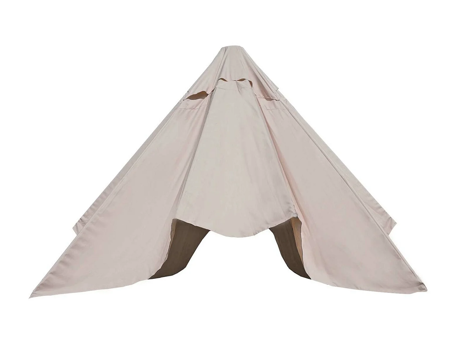 Telo copertura ricambio per ombrelloni rotondi Florida Ø 350cm ~ avorio