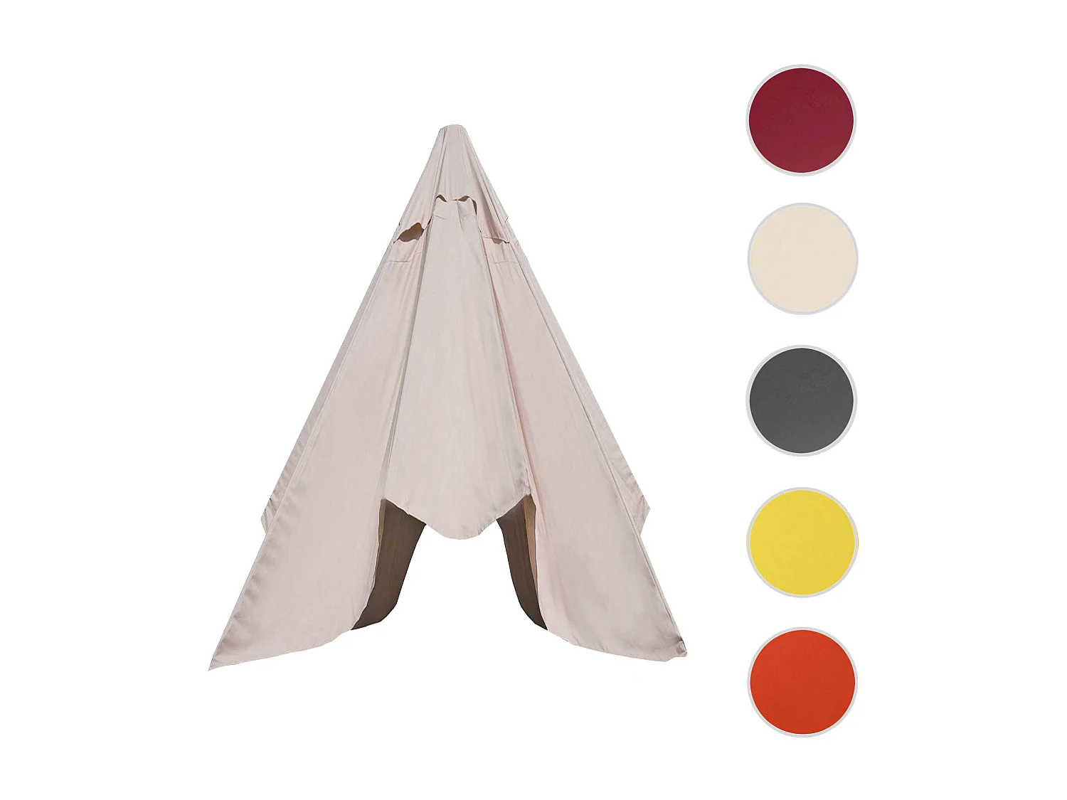 Telo copertura ricambio per ombrelloni rotondi Florida Ø 350cm ~ avorio