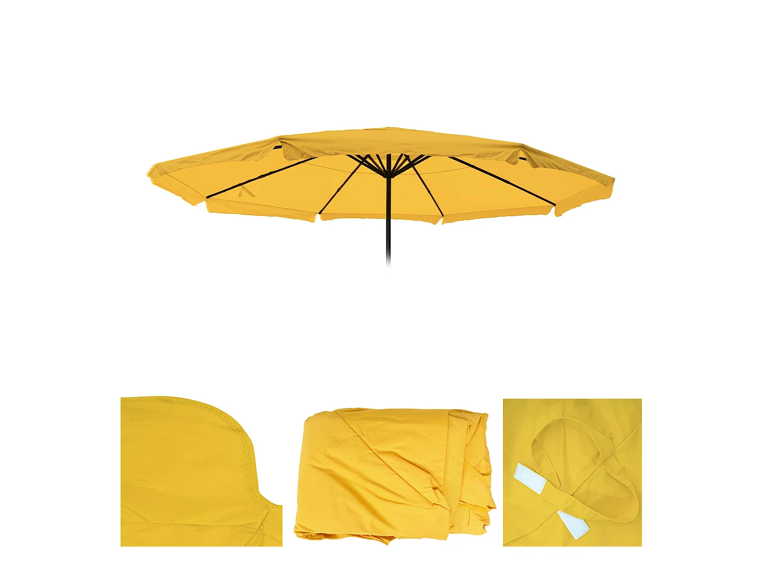 Wymienny pokrowiec na parasol Carpi Pro,  żółty