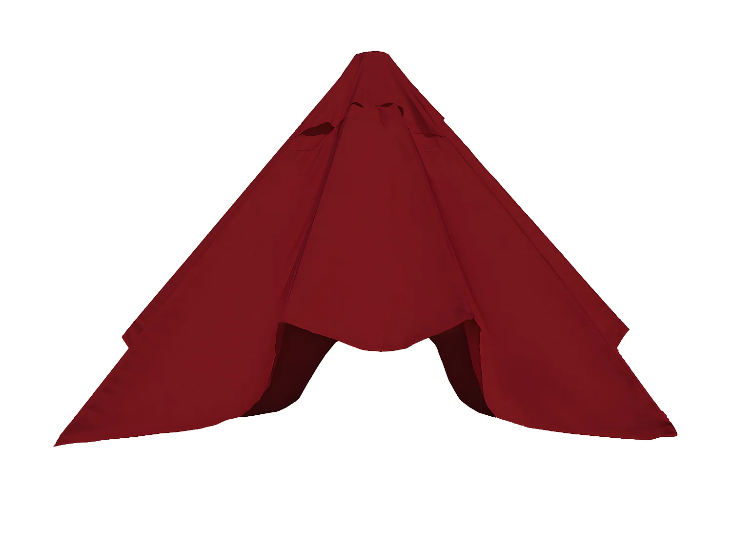 Funda de recambio para el paraguas corredizo Lisbon III,  burdeos