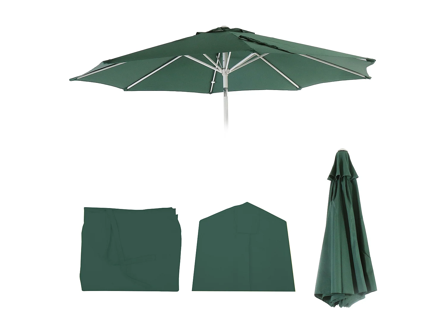 Cobertura de substituição para o guarda-sol Asti II,  verde