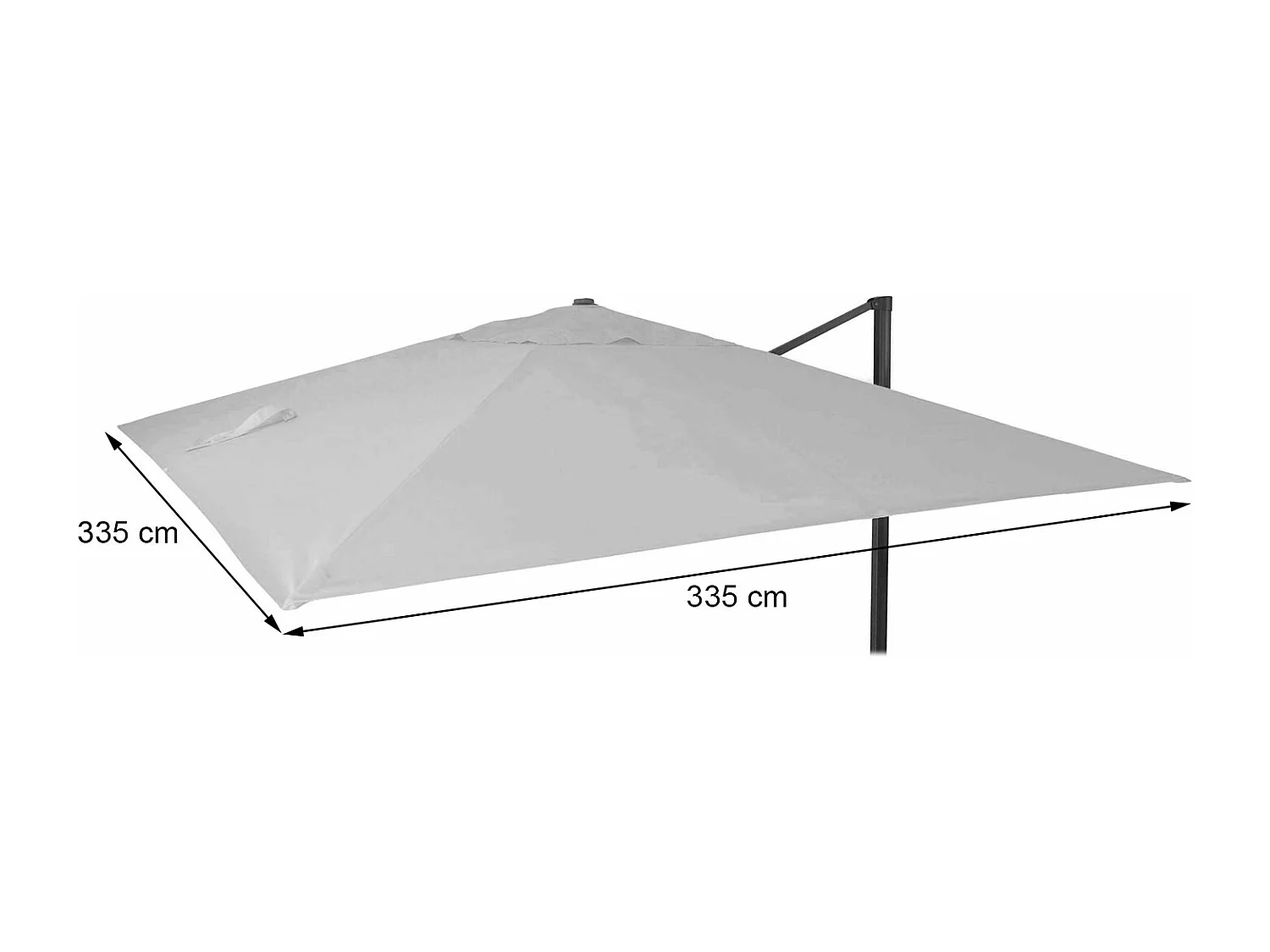 Ersatz-Bezug für Schirm MCW-A96 II, Creme-grau