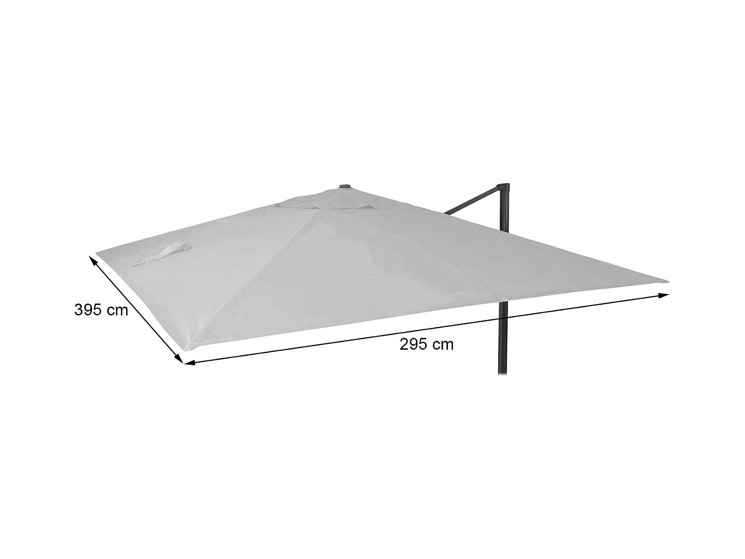 Housse de rechange pour parasol MCW-A96 3x4m,  turquoise