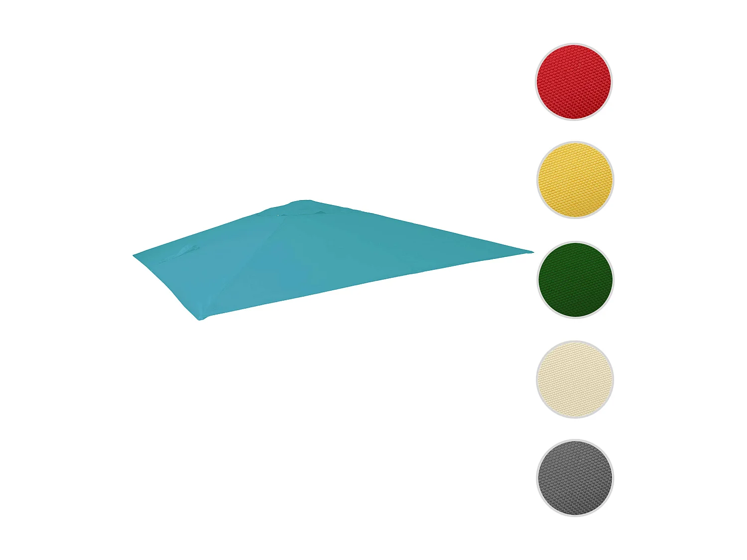 Toile de rechange pour parasol MCW-A96 3x3m,  turquoise