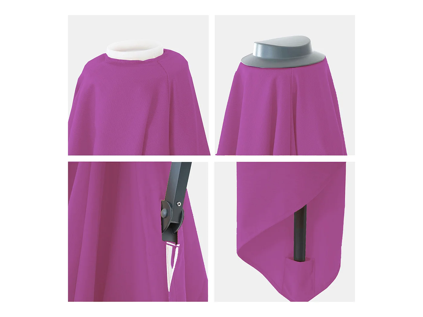 Housse de rechange pour parasol MCW-A96 3x4m,  violet