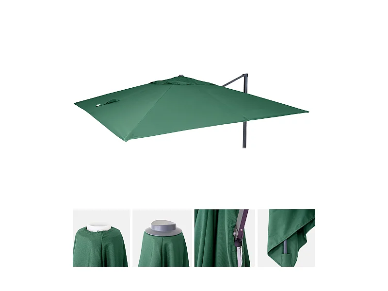 Wymienny pokrowiec na parasol MCW-A96 I,  ciemnozielony