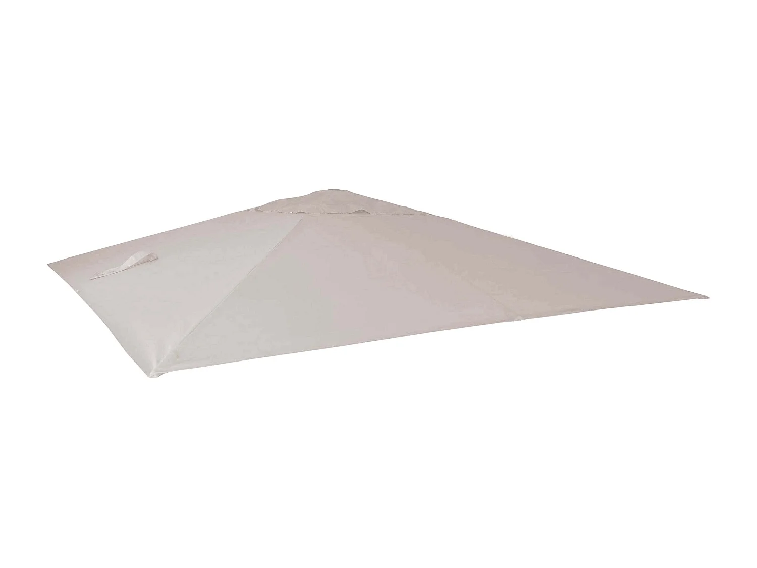 Telo copertura per ombrelloni quadrati decentrati 295x295cm avorio grigio