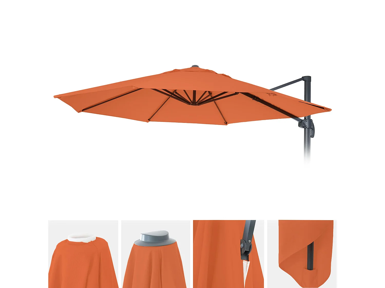 Tapa de recambio MCW-A96, 8 puntales I redondo,  terracota