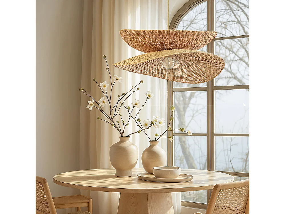 Hängelampe aus Rattan - Boho Bali - Buju