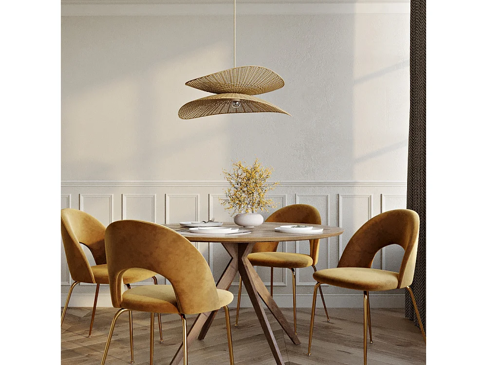 Hängelampe aus Rattan - Boho Bali - Buju