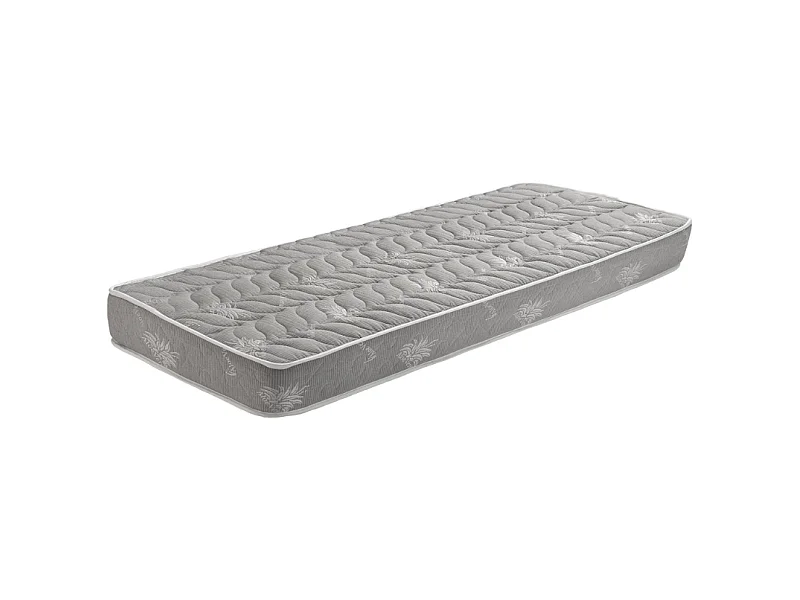 Lot de 2 Matelas 70x190 x 19,5 cm  2 Alses  2 Oreillers Visco - une Face Soutien Souple et une Face Soutien Fe