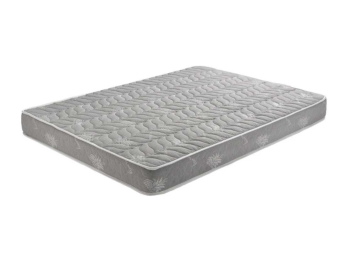 Matelas 160x200 x 19,5 cm + Oreiller Visco - Une Face Soutien Souple et Une Face Soutien Ferme - Reference Nina - Tissu