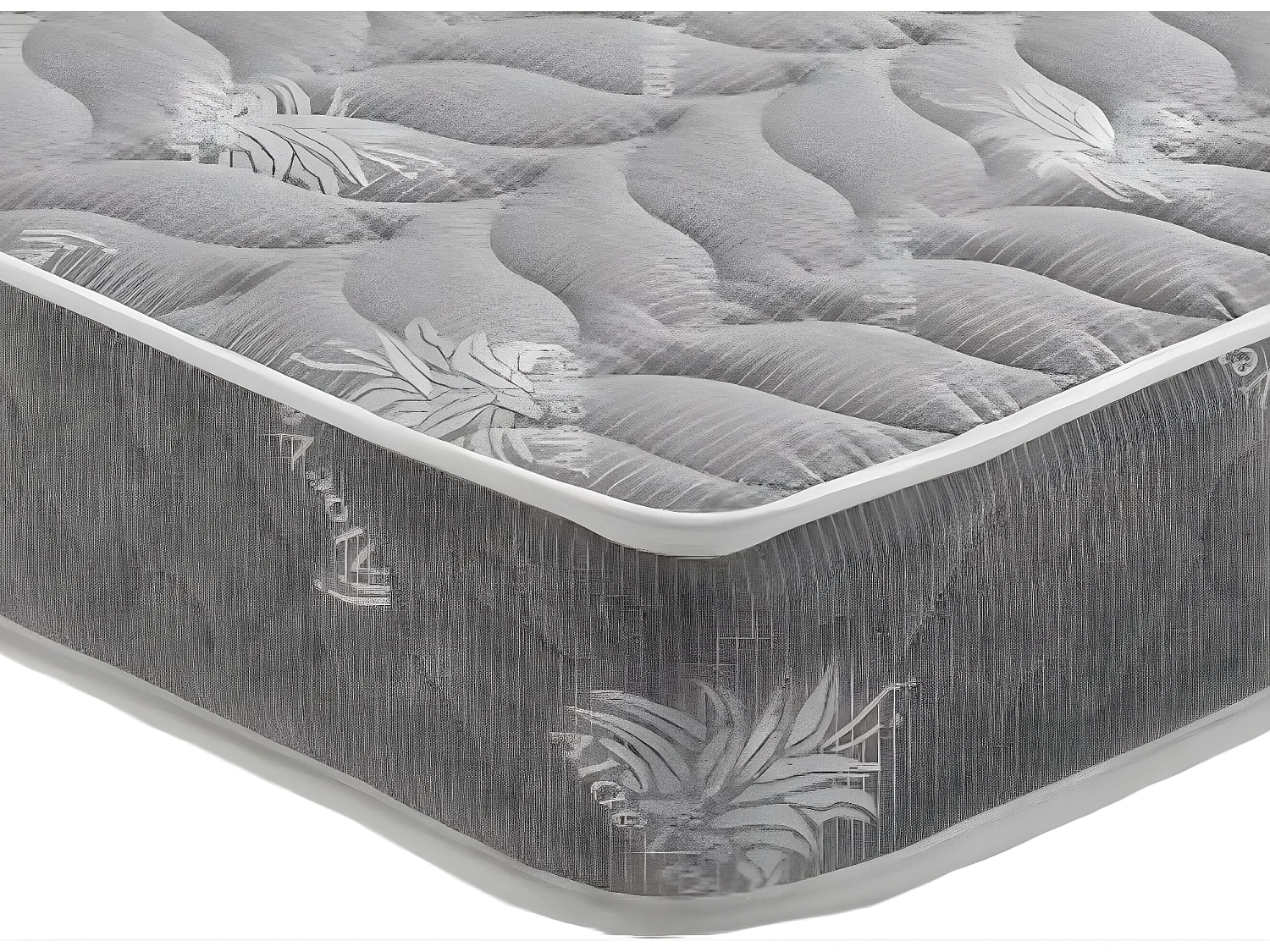 Lot de 2 Matelas 90x200 x 19,5 cm + 2 Alèses + 2 Oreillers Visco - une Face Soutien Ferme et une Face Soutien Très Ferme