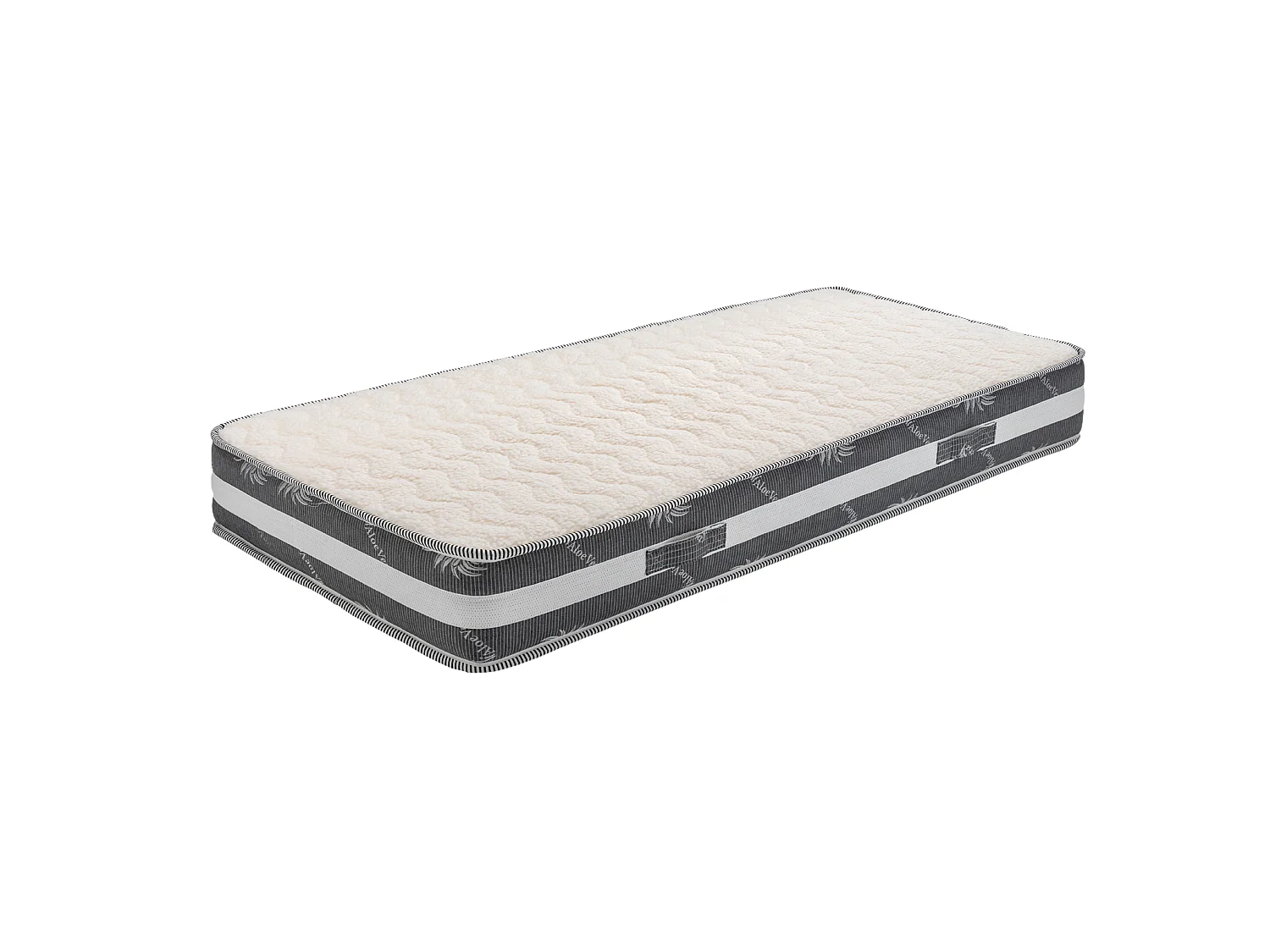 Provence Literie Matelas  90x190 x 22 cm + Oreiller Mémoire + Alèse - Ferme - Face Hiver Laine - ame rembourrage 100 % p