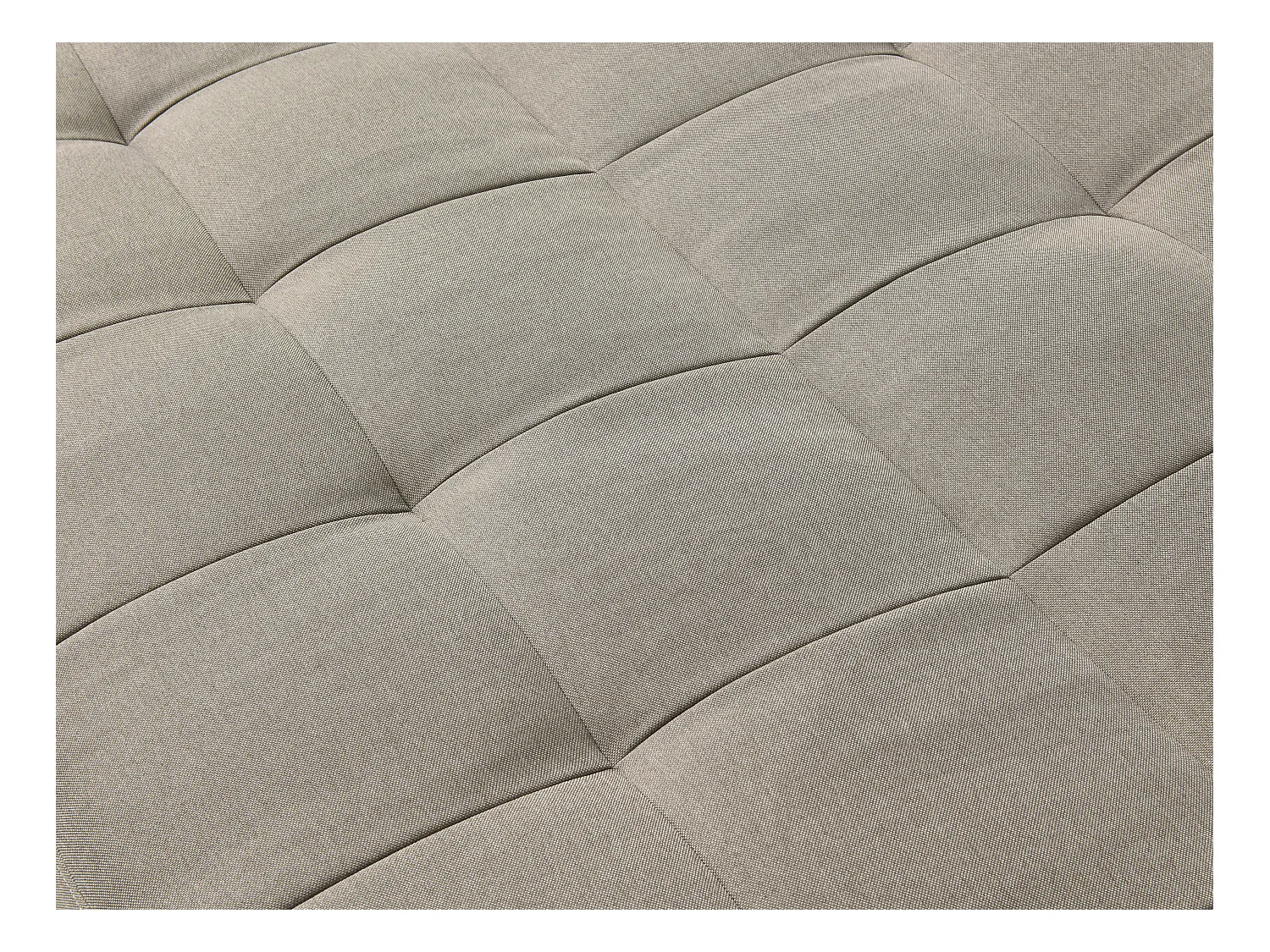 Canapé modulable convertible en tissu taupe ESTEBAN