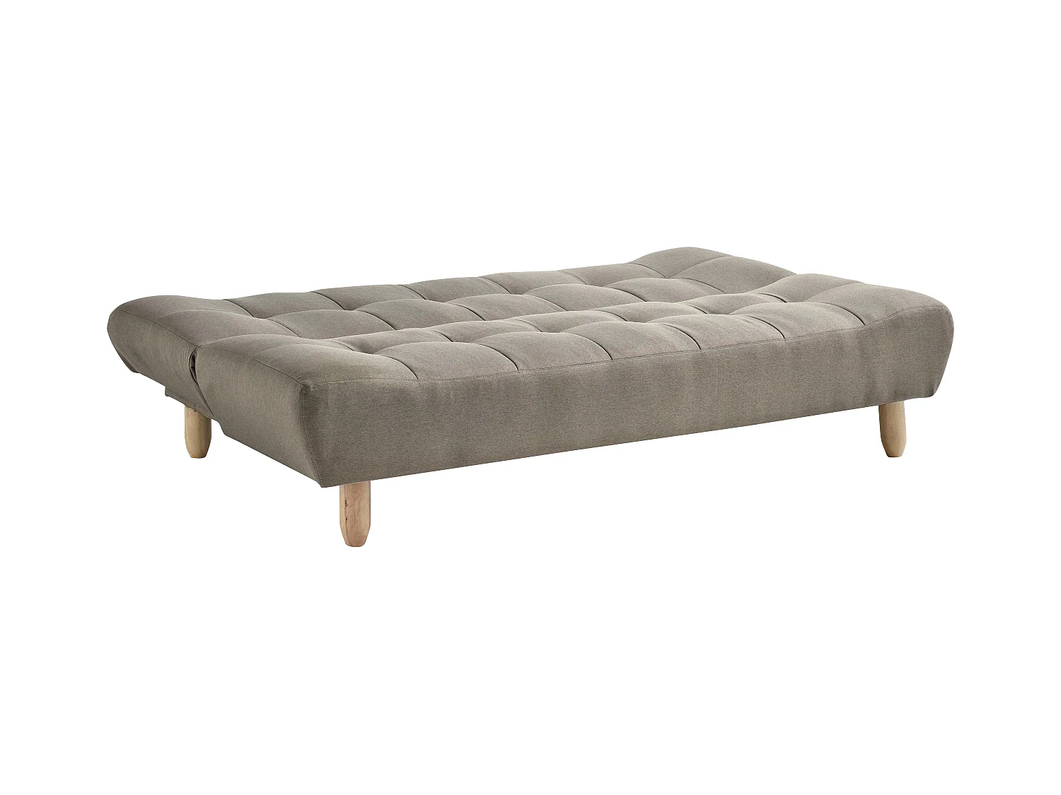 Canapé modulable convertible en tissu taupe ESTEBAN