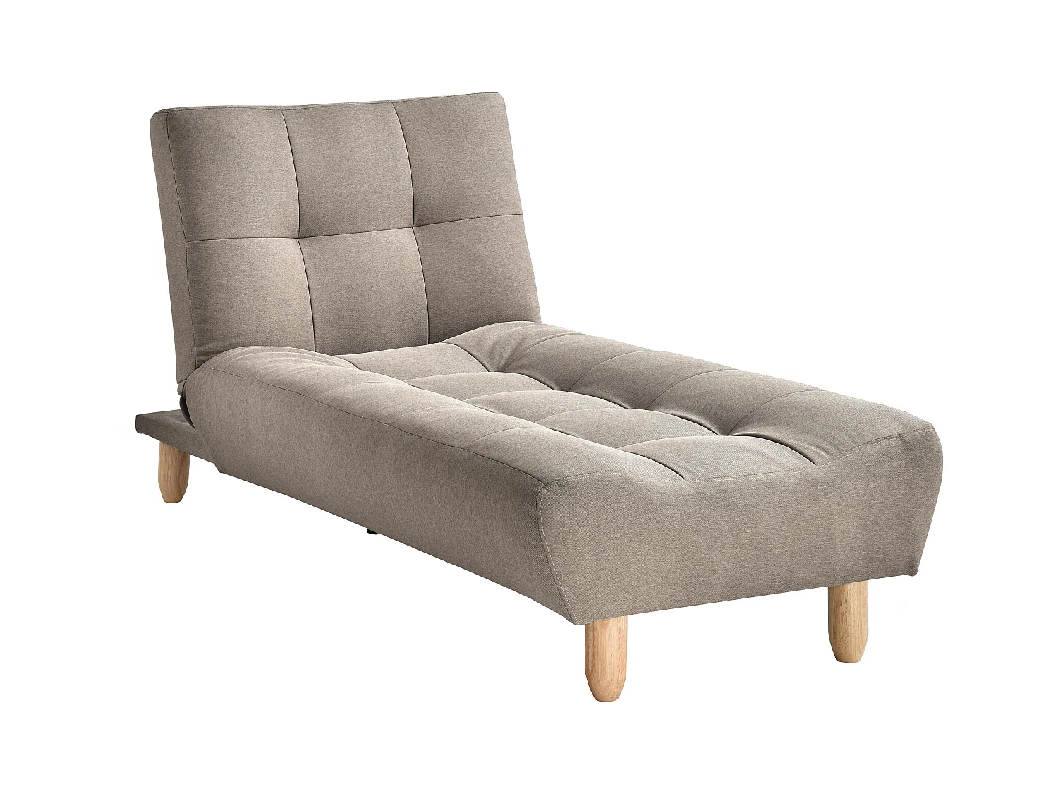 Canapé modulable convertible en tissu taupe ESTEBAN
